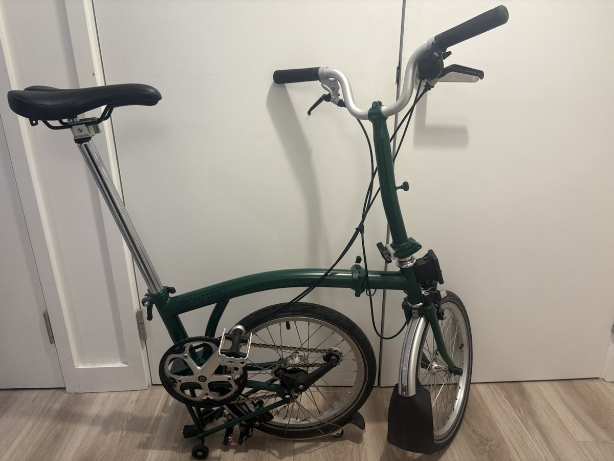 Brompton Green Folding Bike M3L serviced