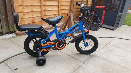 12inch Kids Bike Bicycle Children Boys Foldable Cycle Removable Stabiliser