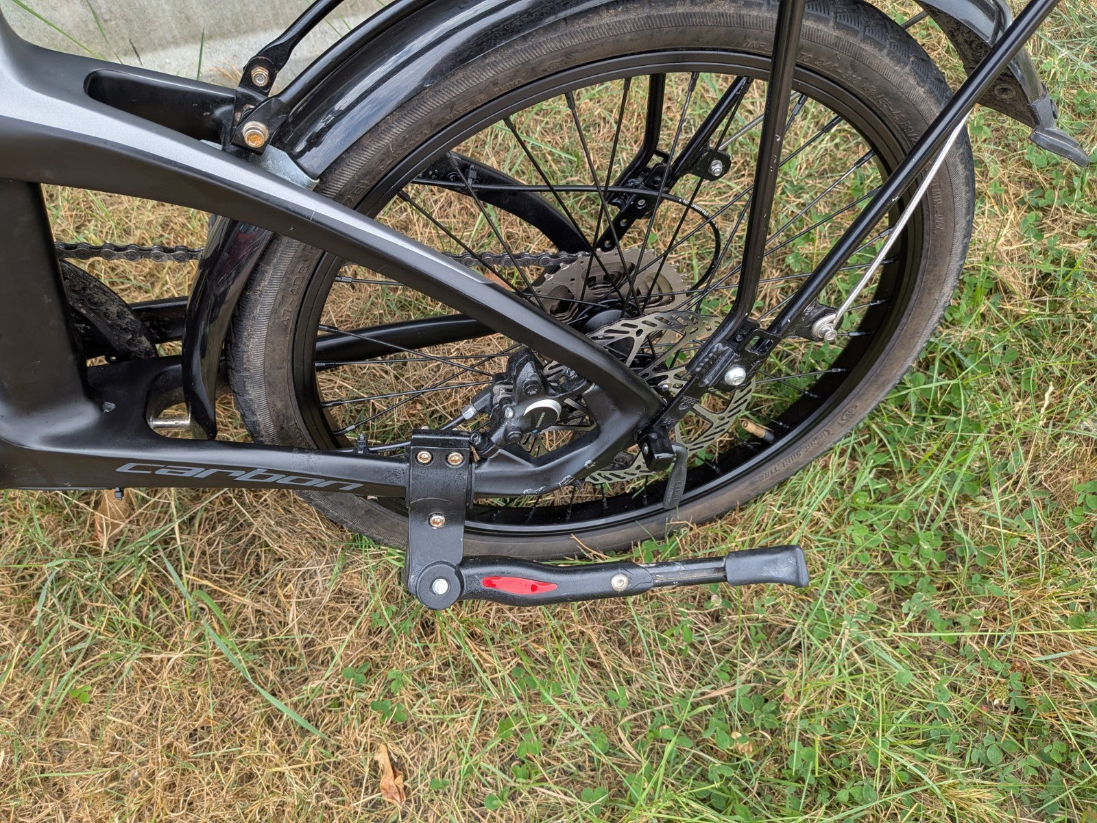 FURO Systems CARBON FRAME Folding Bike 20in 9-Speed Hydraulic Disc Brakes Rack
