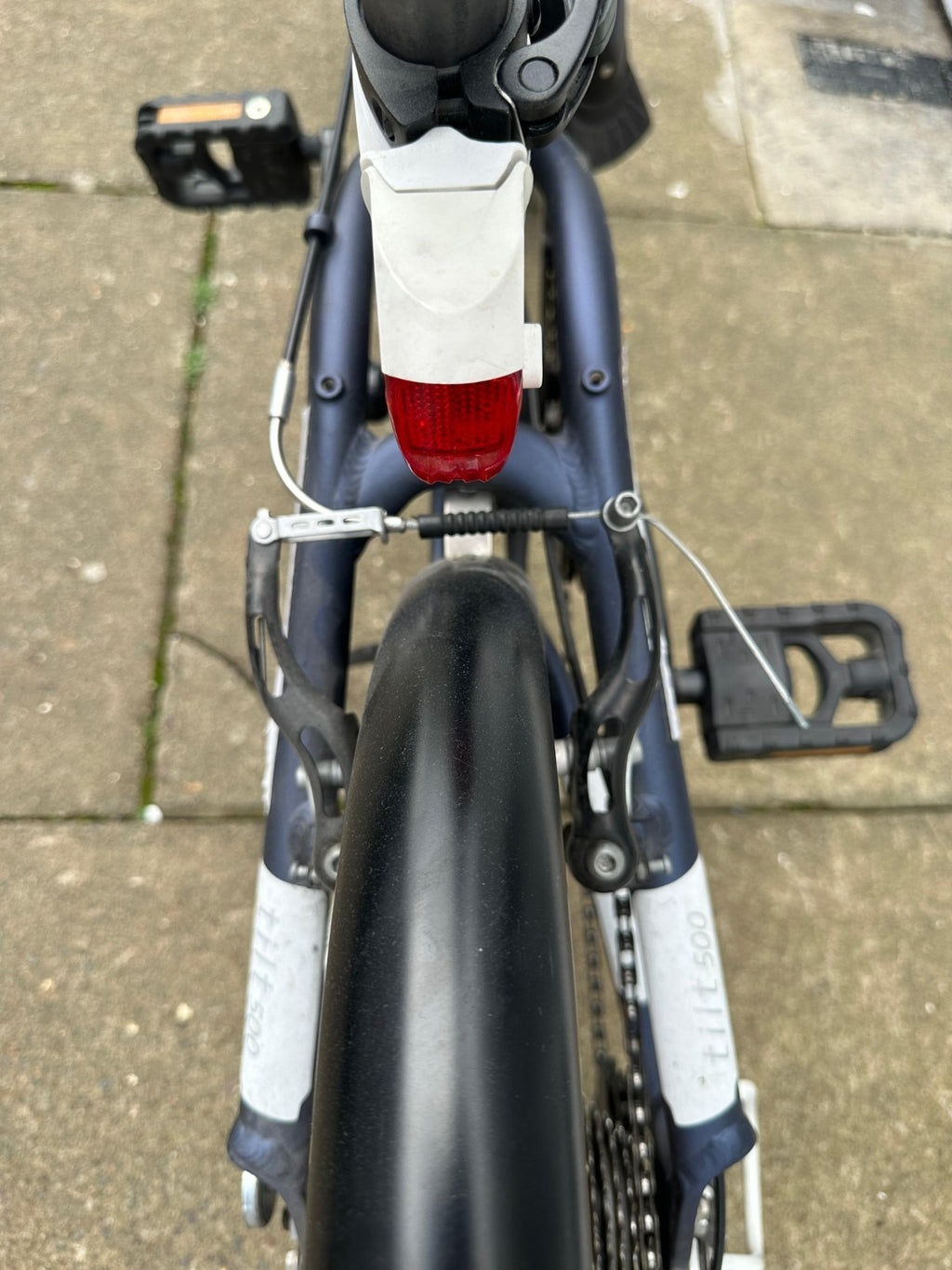 Btwin Tilt 500 Folding Bike – 2020 Model 7-Speed Dark Blue Excellent Condition