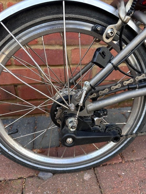 Brompton Superlight S6L Raw Lacquer Titanium SON Dynamo + B&W Case 2017