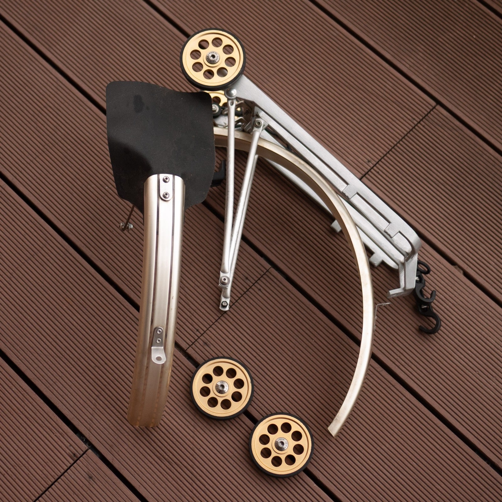 Brompton Complete Rack Set Front & Rear Fender Ti Parts Workshop 76mm Easywheel