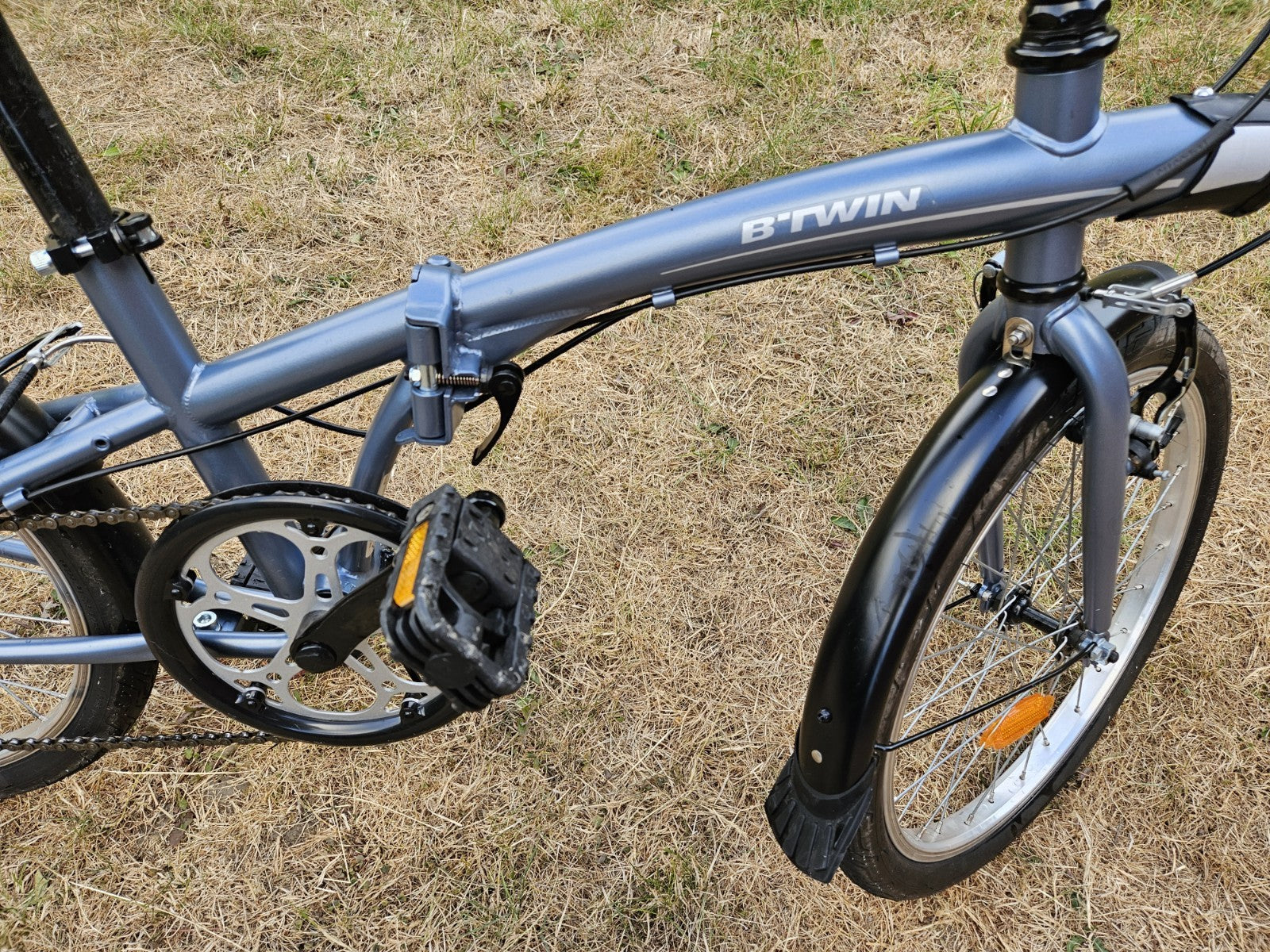 Decathlon BTWIN Fold Tilt 120 Grey Folding bike excellent condition
