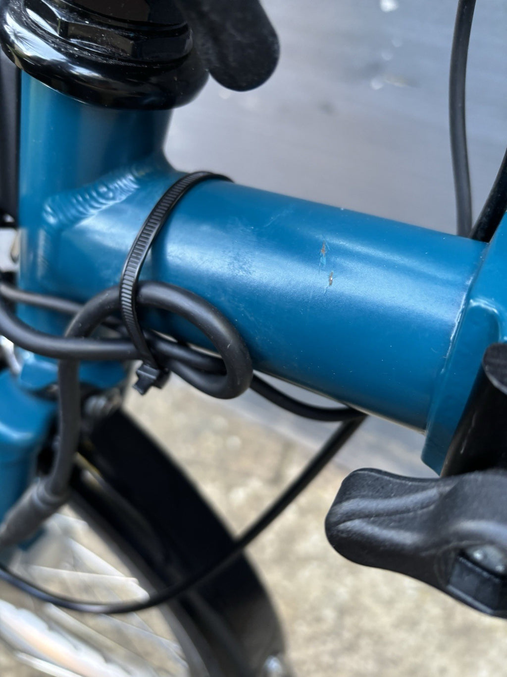 2023 Brompton C Line 6 Speed Urban Folding bicycle in Ocean Blue + Swytch E Kit
