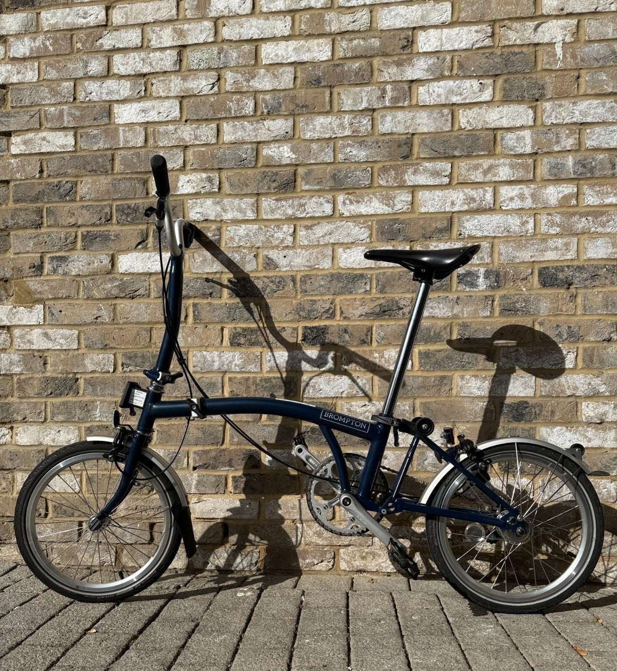 Brompton Tempest Blue 3 Speed Mid C Line M3L - Great Condition - World Shipping