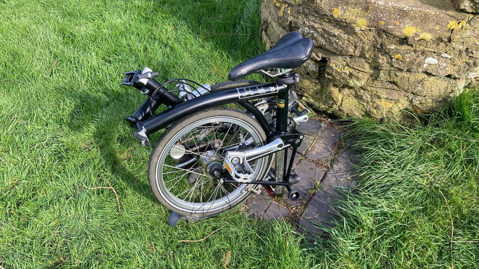 Brompton H3L Black, Folding Bike High Bars 3-Speed 2012 Excellent Condition