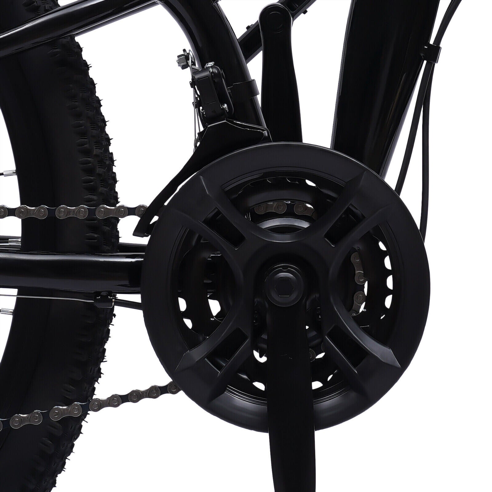 26" 21-Speed Folding Mountain Bike Foldable Bicycle Disc Brake Mountain Bike NEW