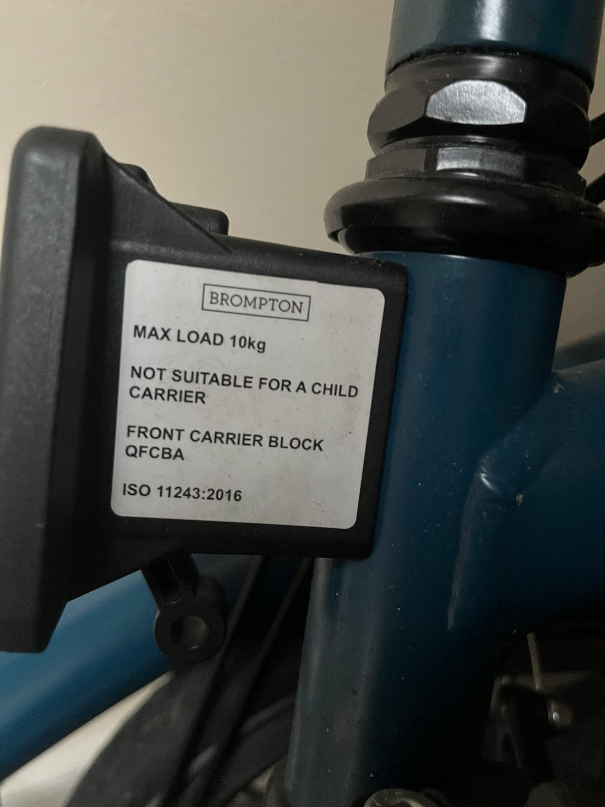 Brompton C Line Folding Bike 6-Speed, Blue, Very Good Condution