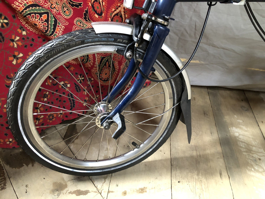 Brompton M3L 3 Speed Folding Bike C-line Equivalent Tempest Blue