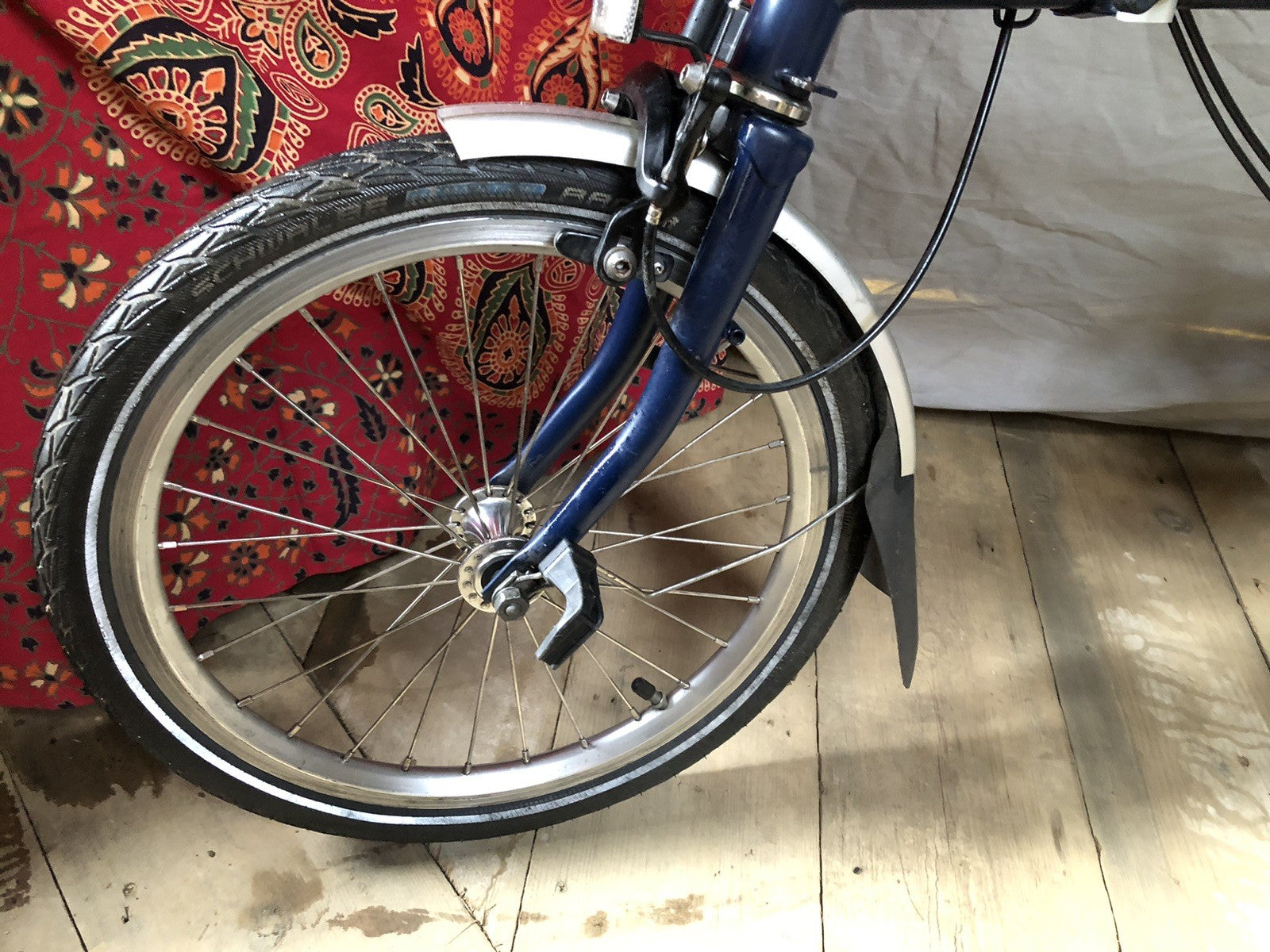Brompton M3L 3 Speed Folding Bike C-line Equivalent Tempest Blue