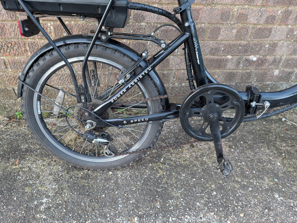 eLife Infusion Power Assisted Folding Bike 24V 200W, 20-inch Wheels, Black