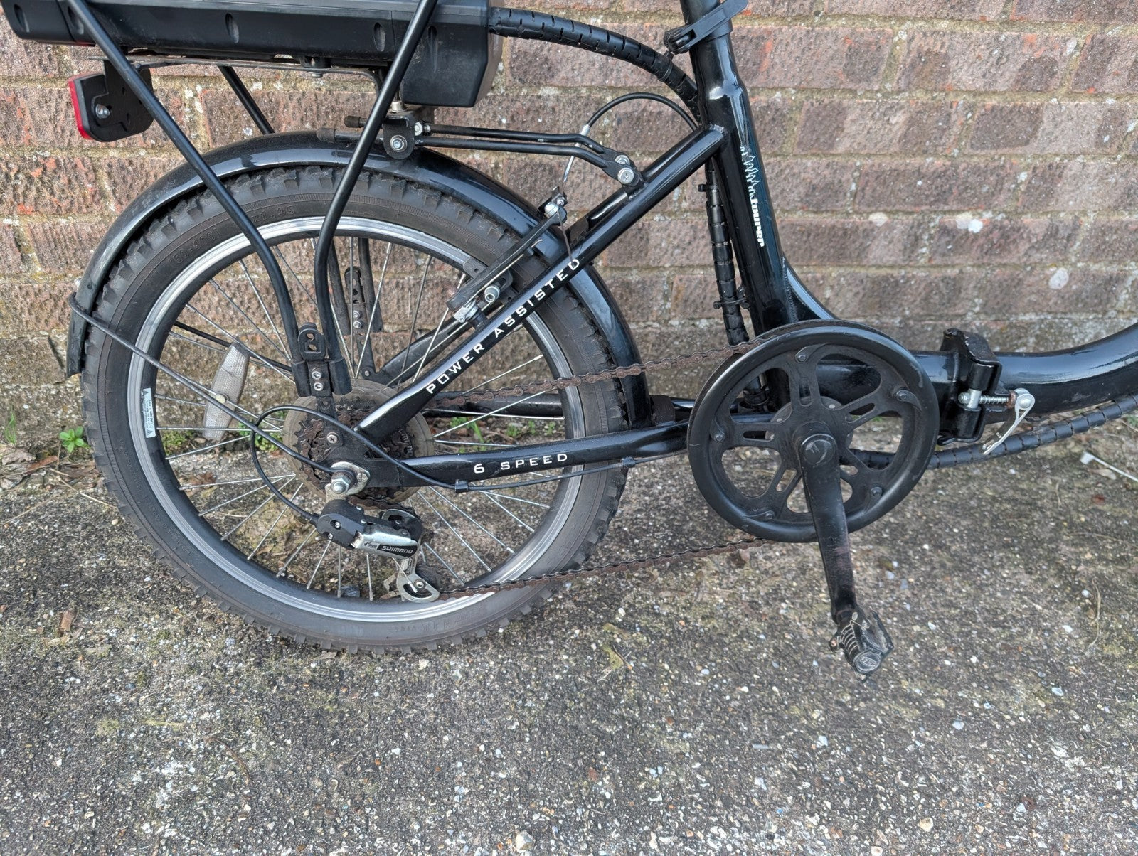 eLife Infusion Power Assisted Folding Bike 24V 200W, 20-inch Wheels, Black