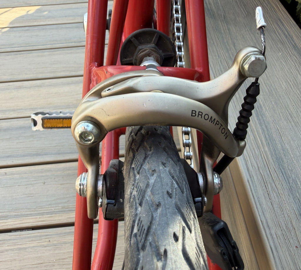 Brompton Red Folding Bike 3-Speed Bicycle
