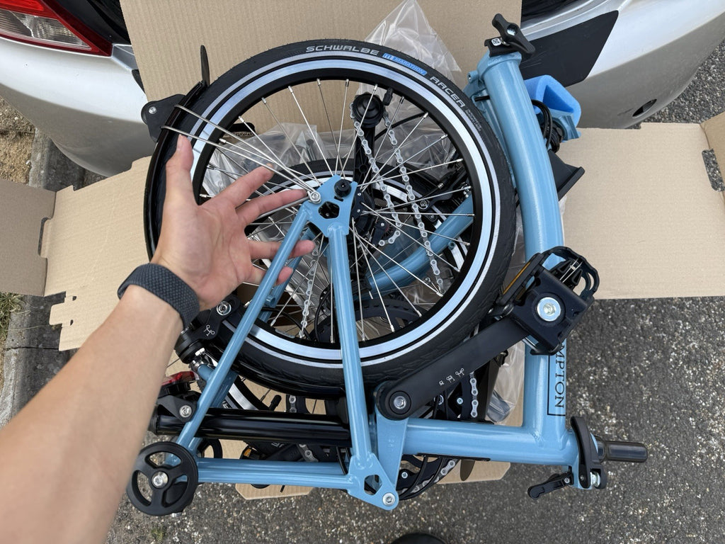 Brompton Folding Bike 4 Speed C Line Cloud Blue brand new