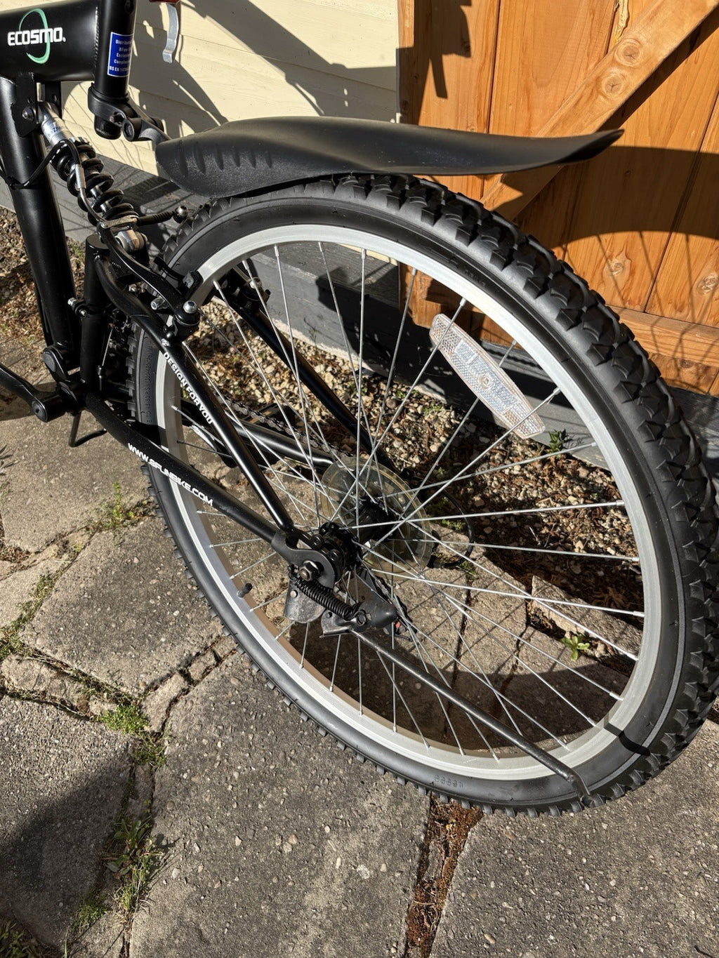 Ecosmo 26 Inch 21 Speeds Folding Mountain Bicycle - Discs Brakes Front