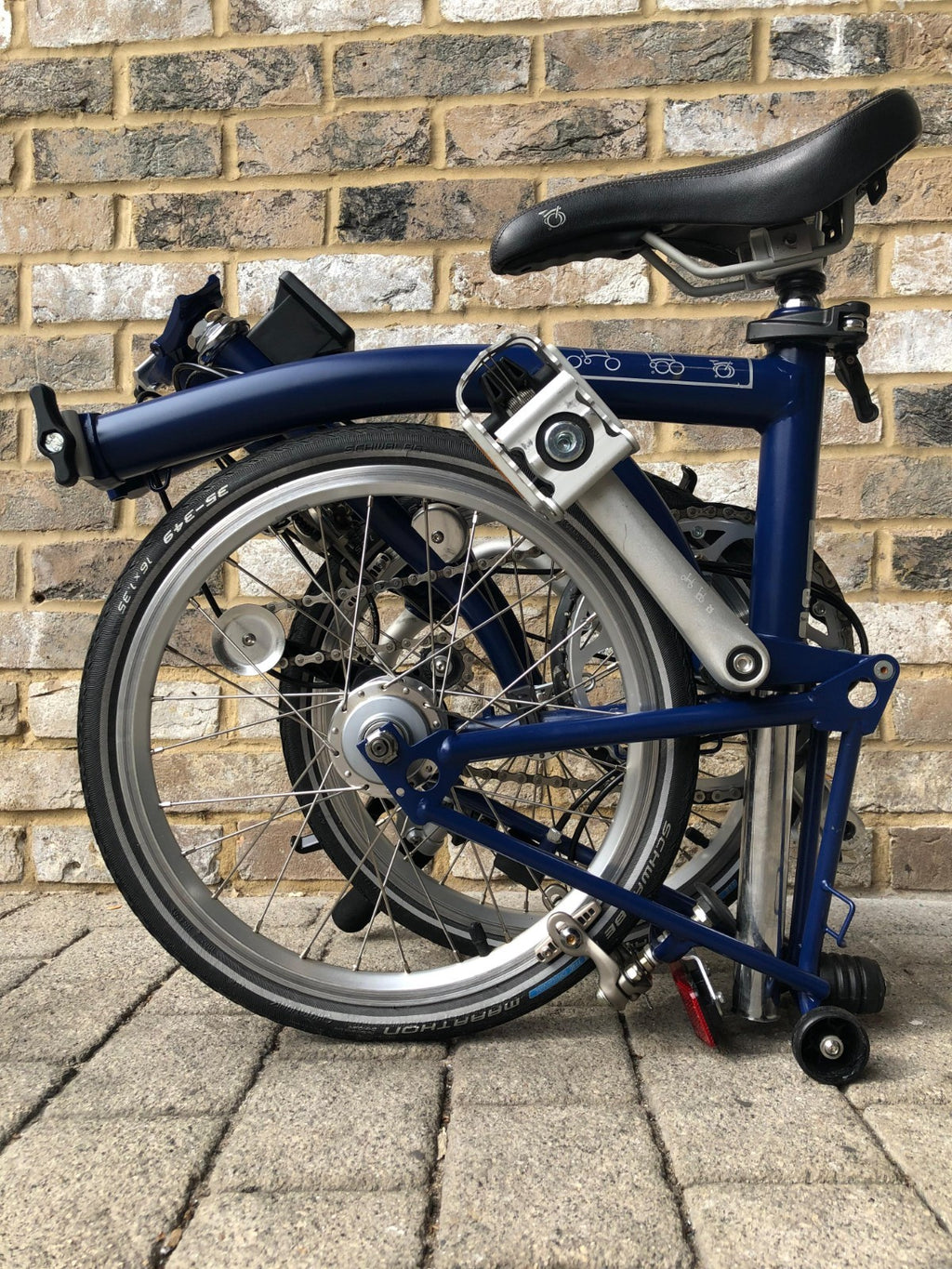 Brompton Cobalt Blue 3 Speed Mid M3L - WORLDWIDE DELIVERY
