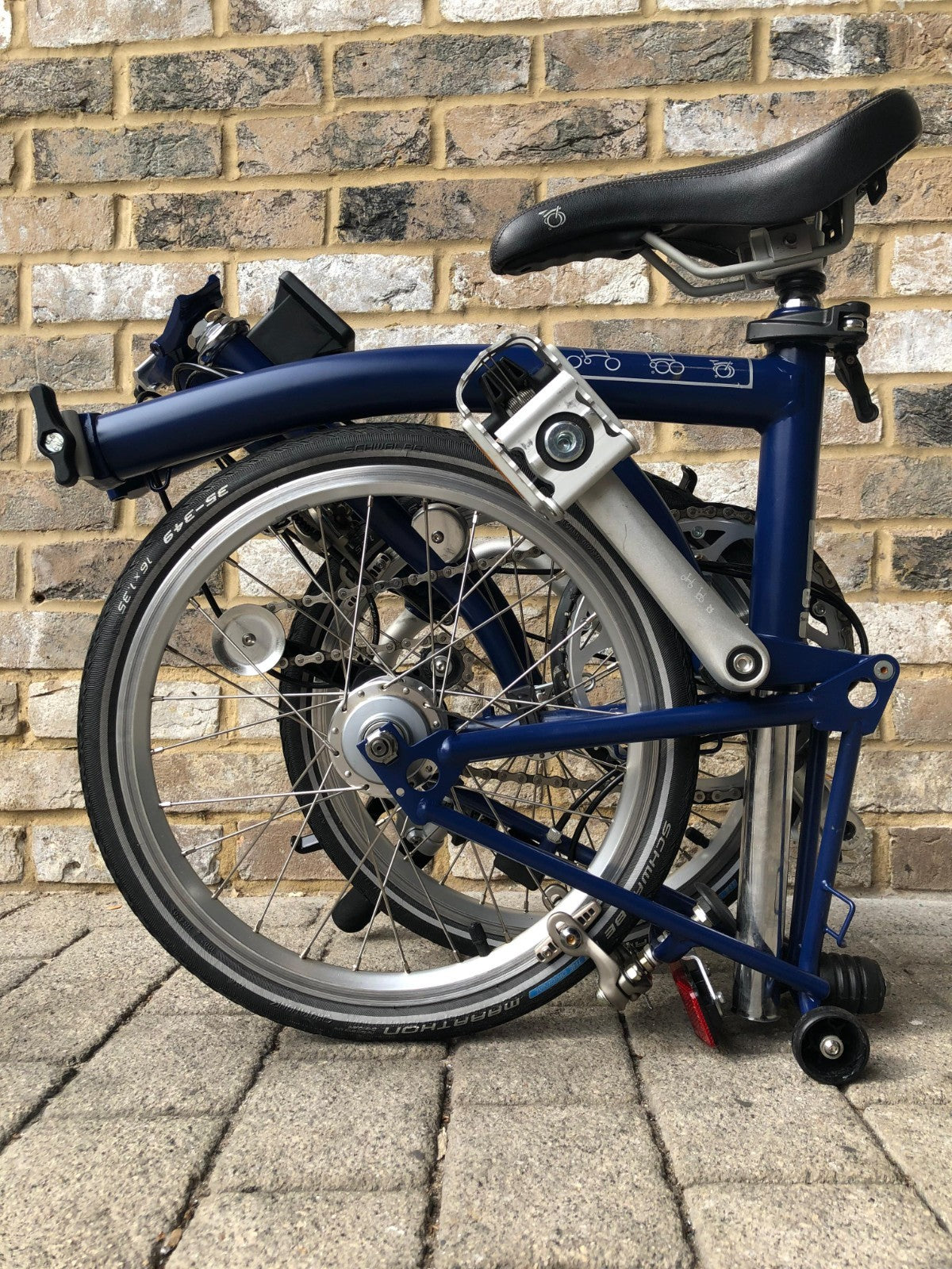Brompton Cobalt Blue 3 Speed Mid M3L - WORLDWIDE DELIVERY