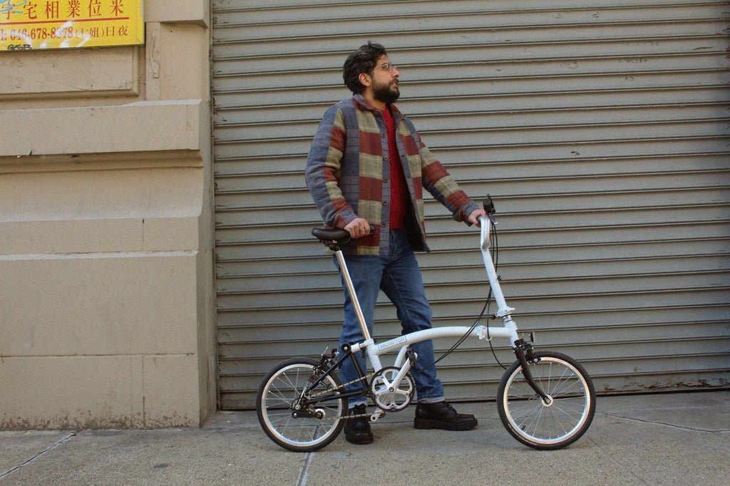 Brompton A Line White (2022 Model) Folding Bike - Great Condition