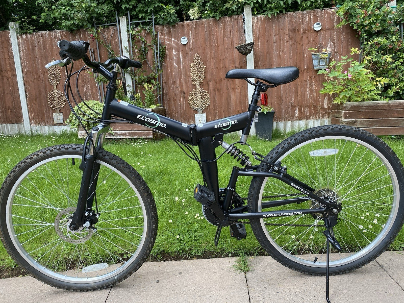 Ecosmo Folding Mountain Bike 26” Front & Rear Suspension Disc Brake - Collection