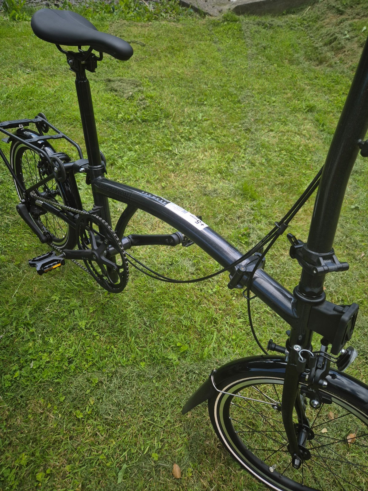Brompton P Line 4-Speed - high Handlebar - Midnight Black - New