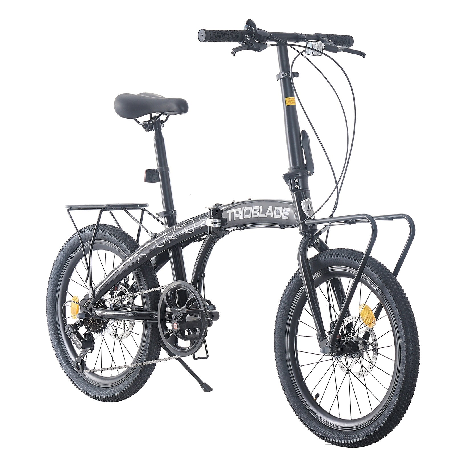 Folding Bicycle 20 Inch Bikes for Adults 7-Speed Variable Foldable City Bicycle