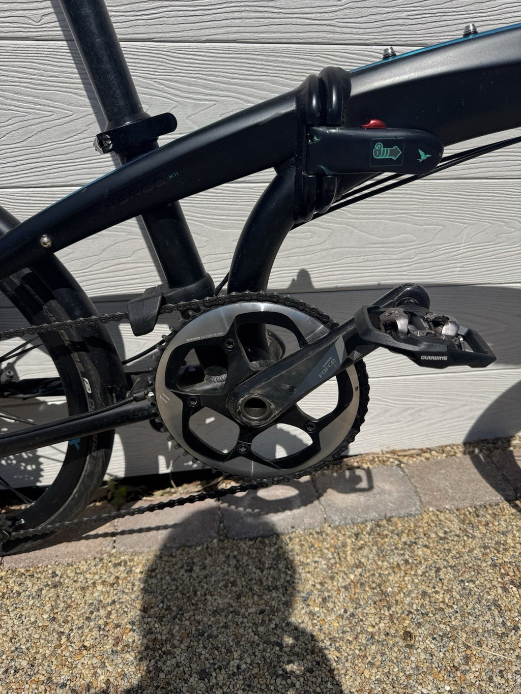 TERN VERGE X11 FOLDING BIKE BLACK LOADS OF UPGRADES, Drop bars, SRAM Force, FAST