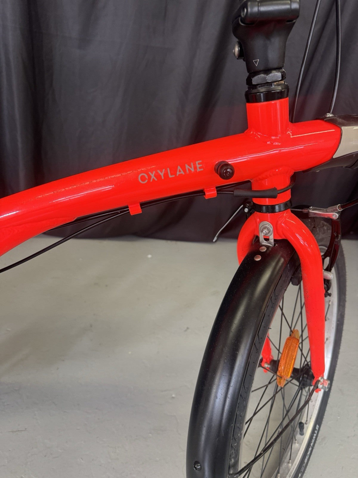 Oxylane Tilt 500 Foldable Bicycle Orange 7-Speed