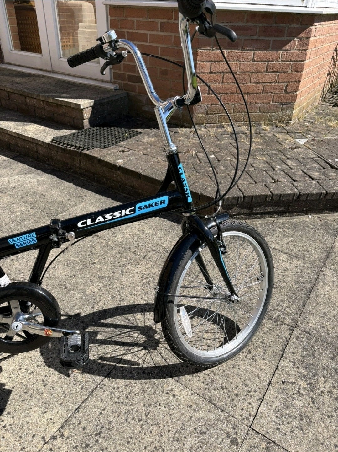 2 x Adults Black Classic Saker Folding Bike Venture Series 20" Shimano 6-speed