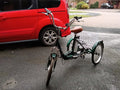 Yorvik Folding Tricycle Bike finished  Metallic Green paint.