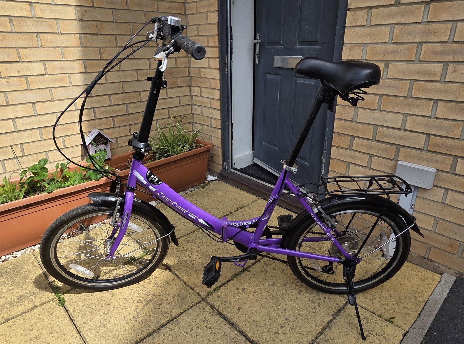 Tiger Foldaway 20" Wheel Folding Bike - 6-Spd Shimano - Purple - Great Condition