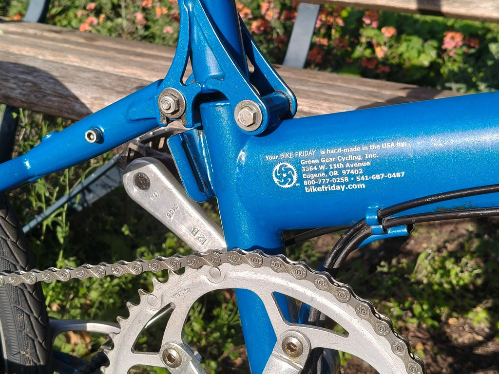 Bike Friday New World Tourist - SRAM Dual Drive - w racks & guards - v good