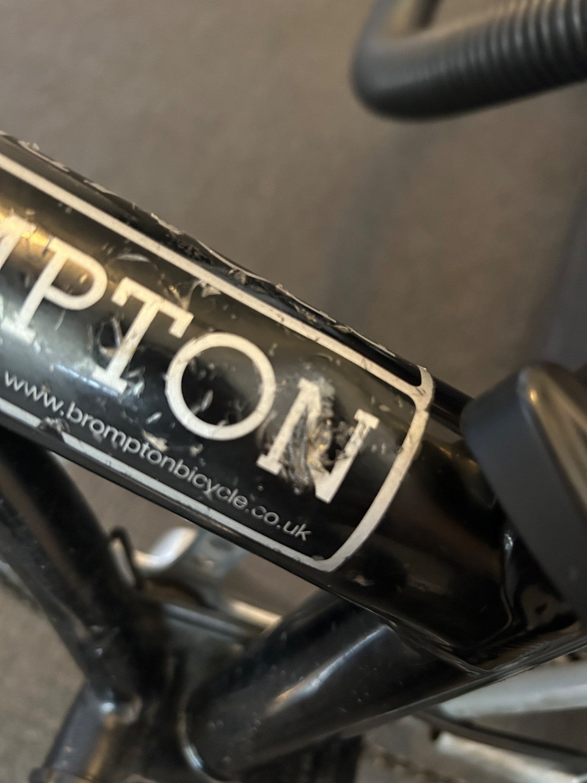 Brompton M3L Silver Black folding bike