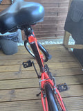 B’TWIN 20in Red Folding Bike V-Brake Mudguards Kickstand Grip Shifter