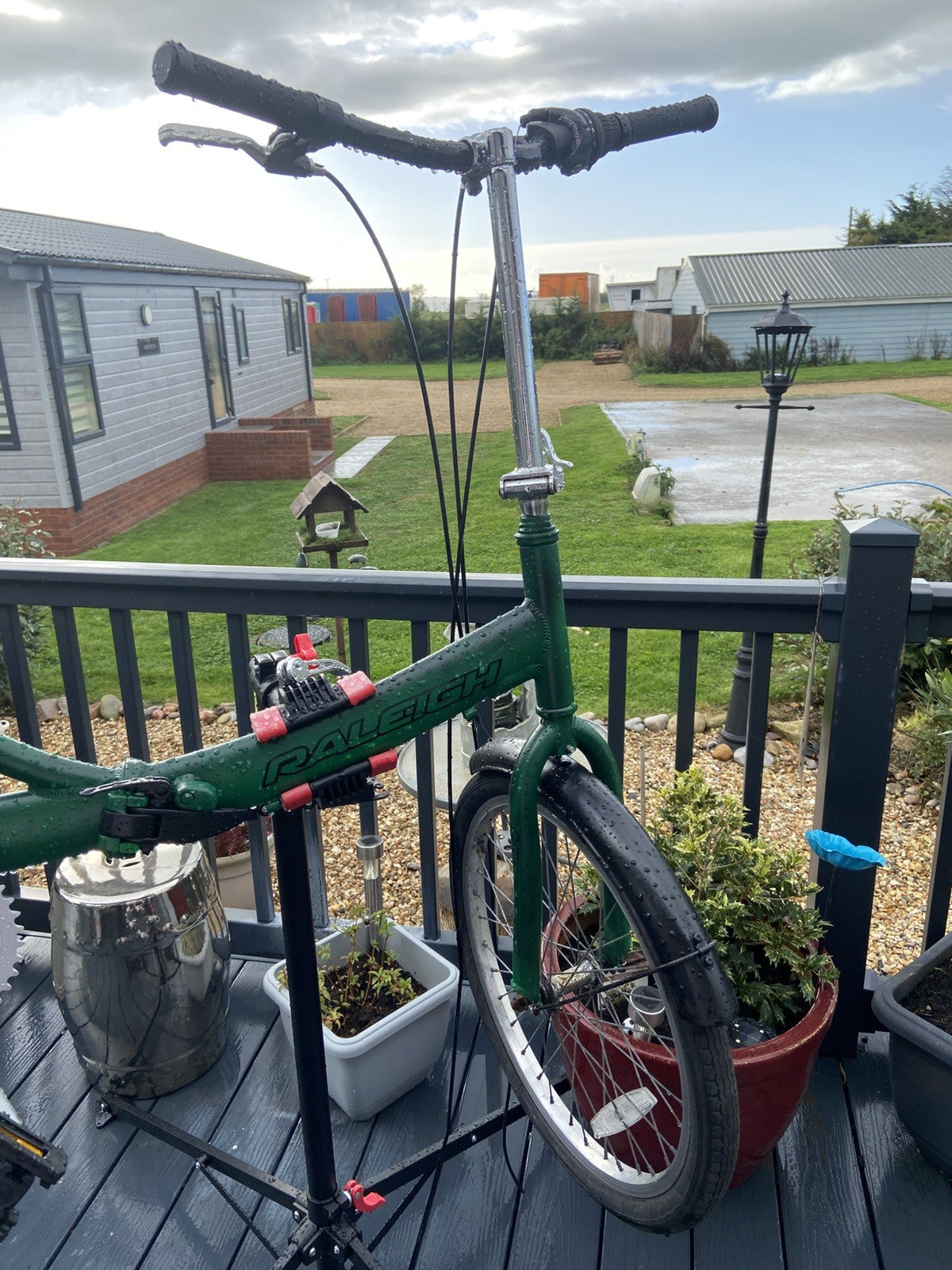 Lightweight Aluminium Raleigh Swift Folding Bike undergoing full service