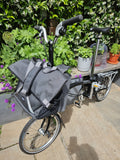 Brompton C Line M6R (6 Speed)  Folding Bicycle - Tempest Blue with front BAG