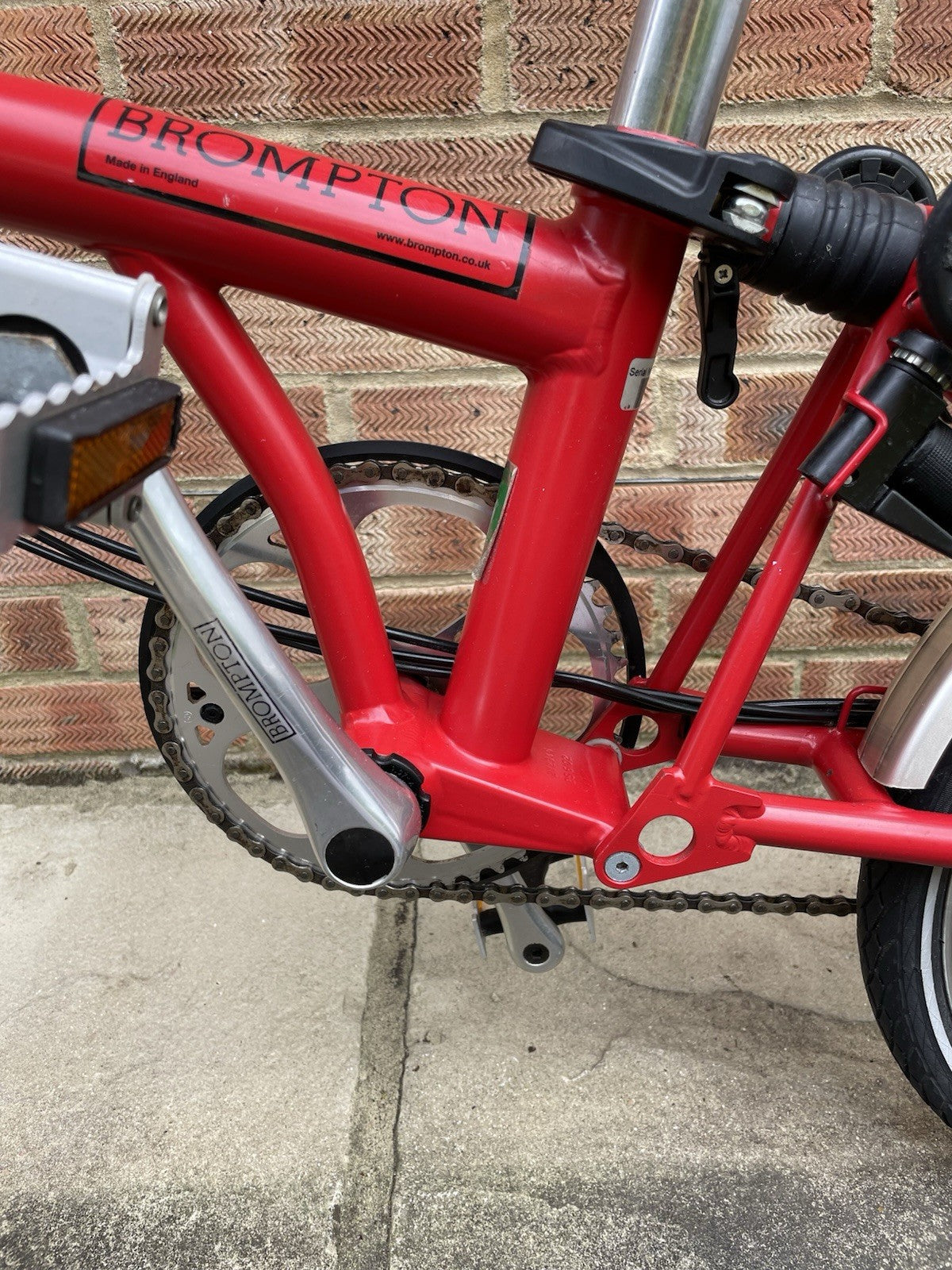 Brompton M6R Folding Bike 6-Speed Red Excellent Condition