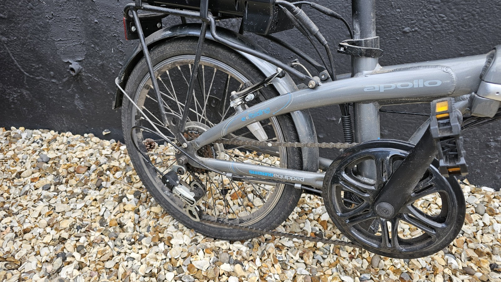 Apollo Transport Folding Bike 20in 250W 7 Speed Grey