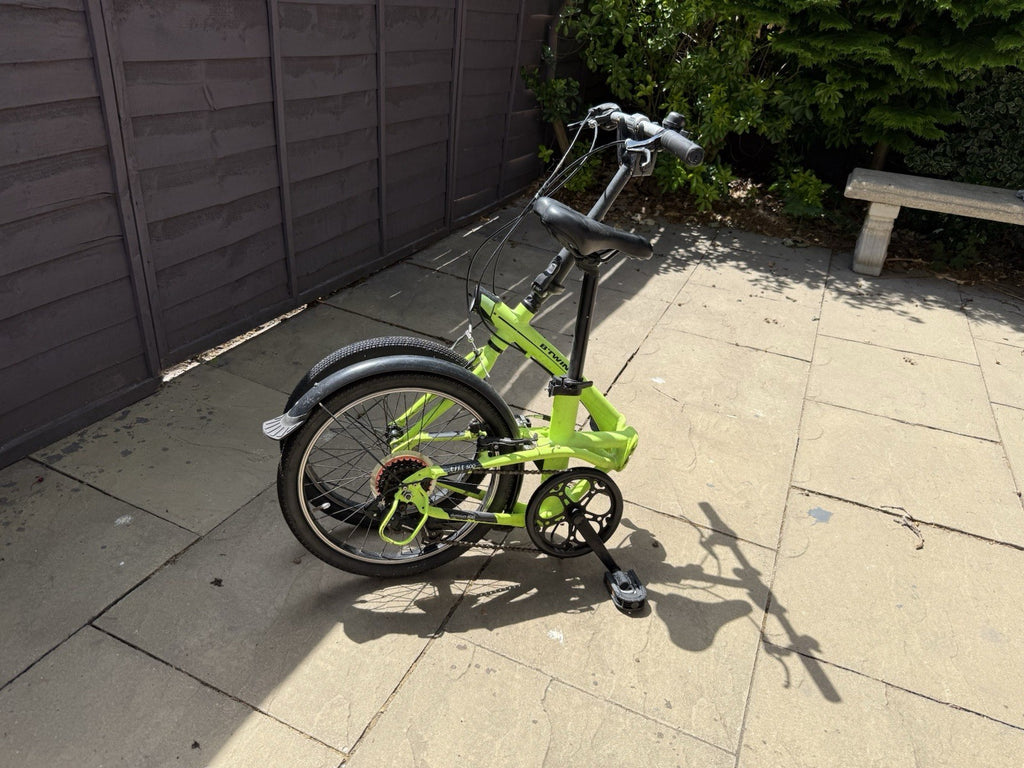 BTWIN Tilt 500 Folding Bike – Neon Green – Excellent Condition! 🚲