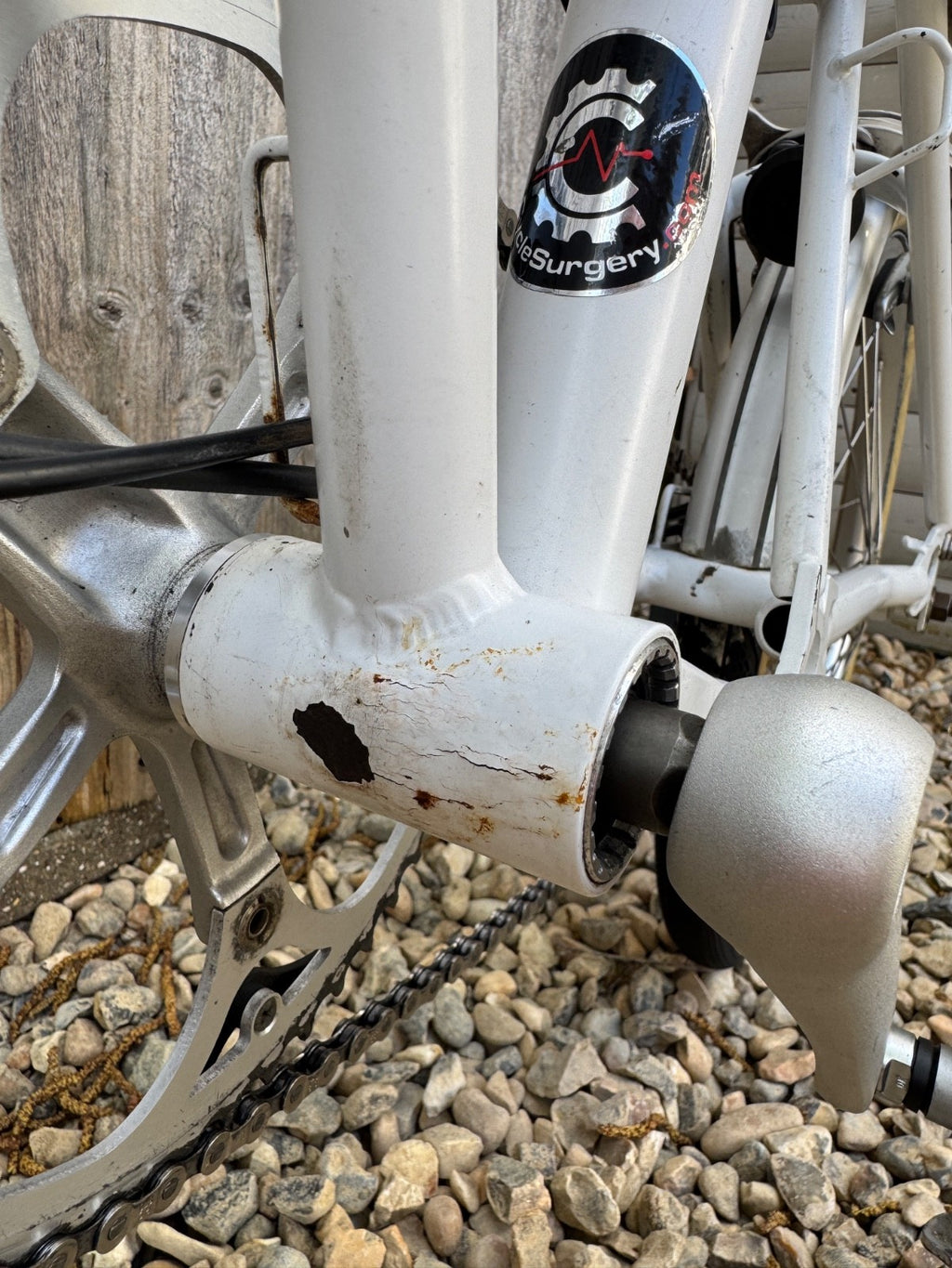 Brompton S2L Folding Bike White Good Condition