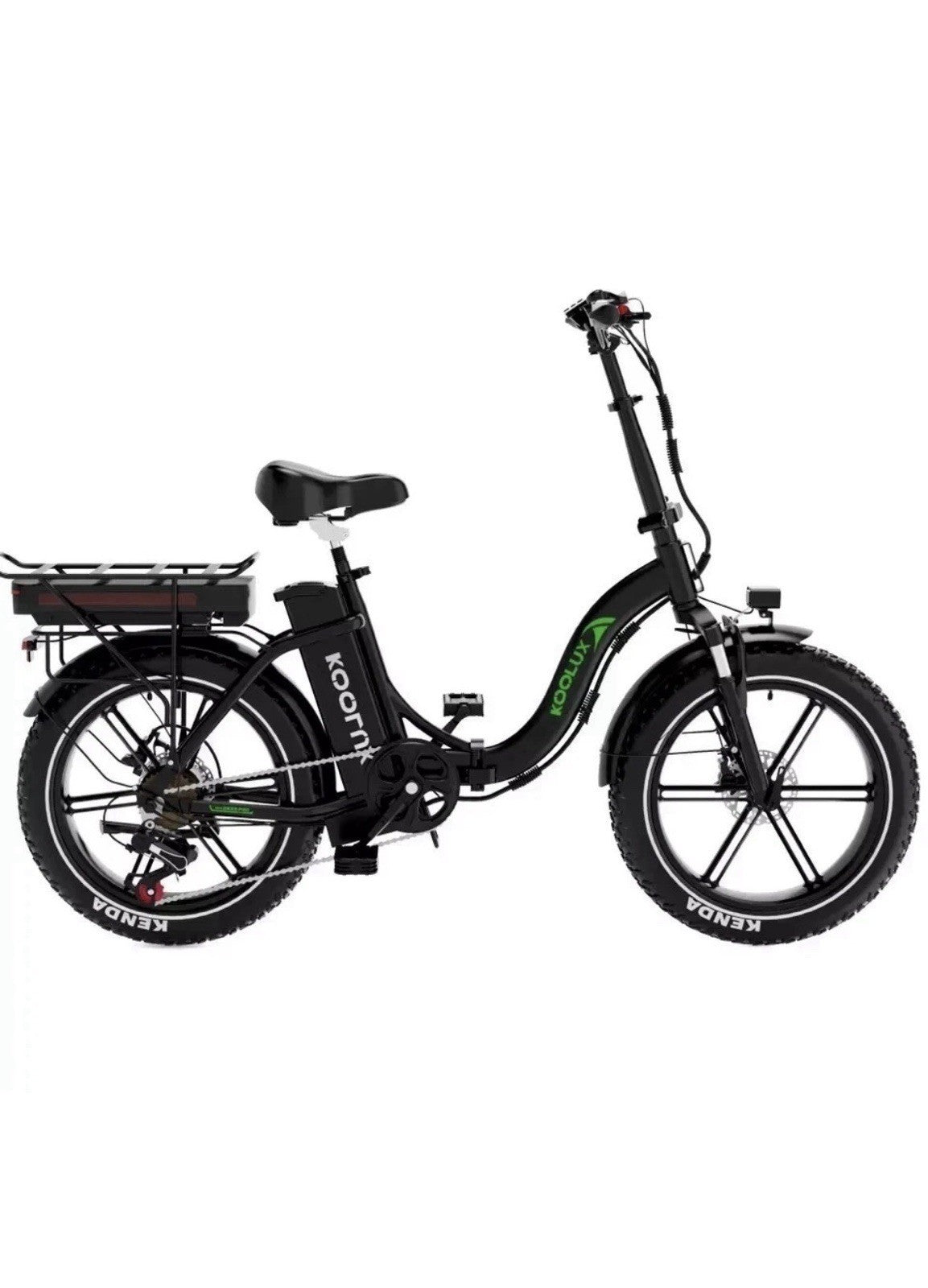 Koolux BK6 S Pro 20”Bike 48v13*10.Ah Rear Rack Folding Delivery Bike Hydraulic