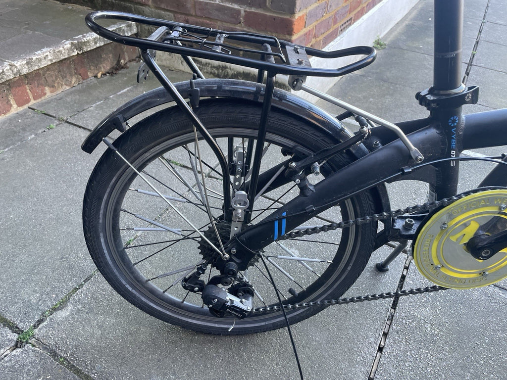 Dahon Vybe D7 Folding Bike Black/Blue With 2 Selle Italia Saddles
