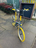 Yellow and Steel Blue Folding Bike — 16" Wheels...Only Fools and Horses inspired