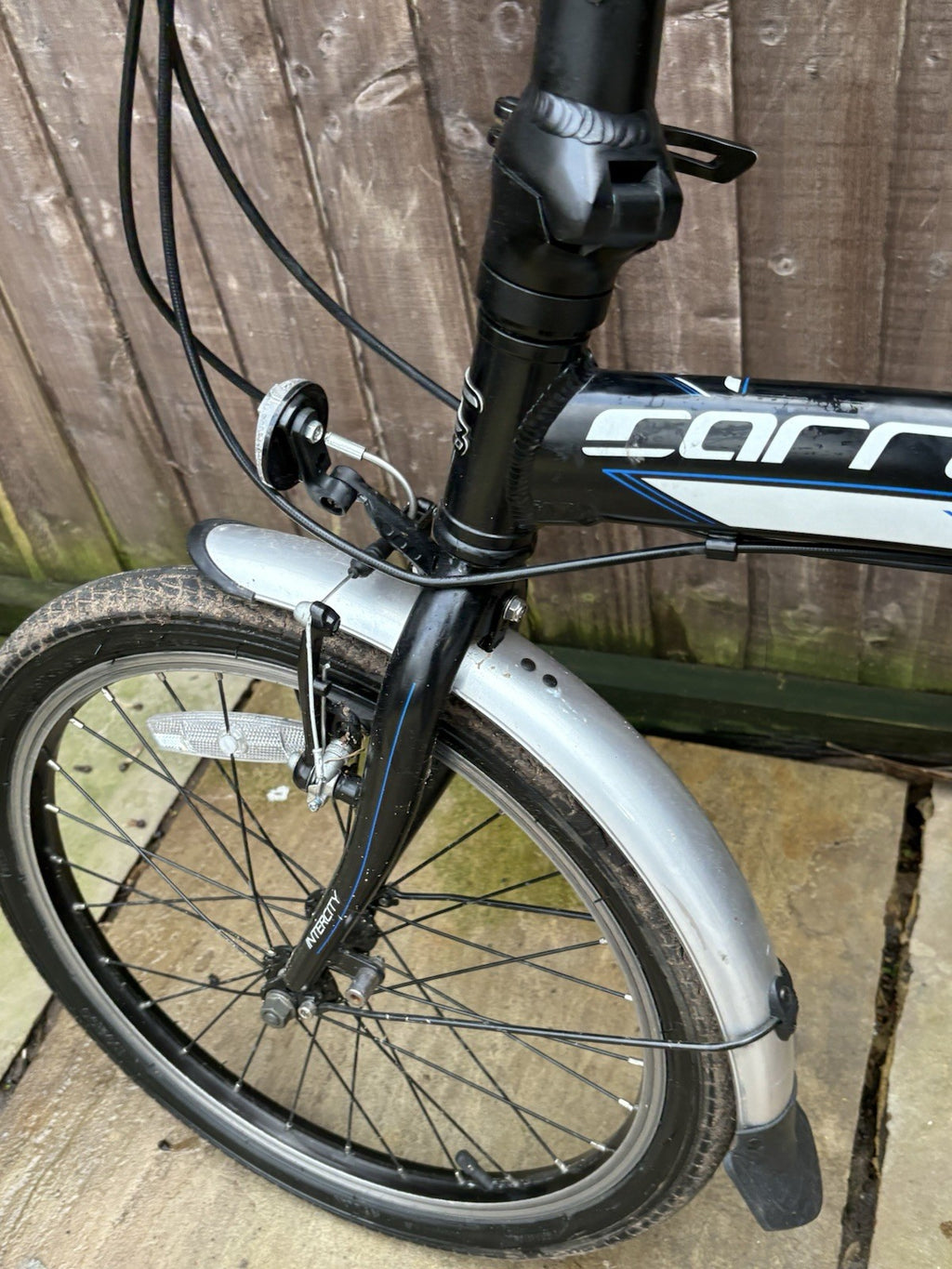 Carrera Intercity 20'' Unisex 8-Speed Folding Bike Black