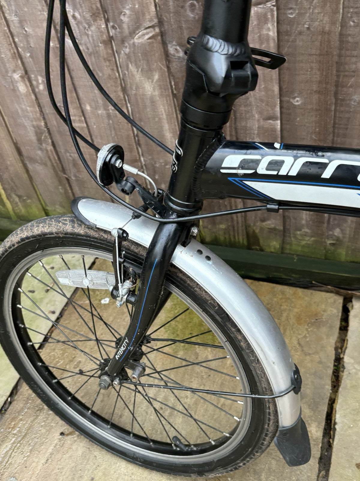 Carrera Intercity 20'' Unisex 8-Speed Folding Bike Black