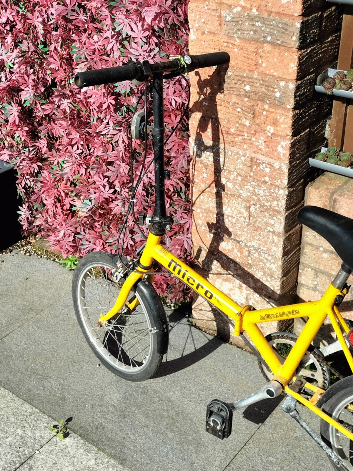 Vintage 1985 Micro lite fold up bike - rusty - please read description + photos