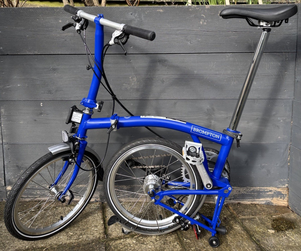 Brompton C Line 6 Speed Urban Folding bicycle in Piccadilly Blue - NEW UNUSED