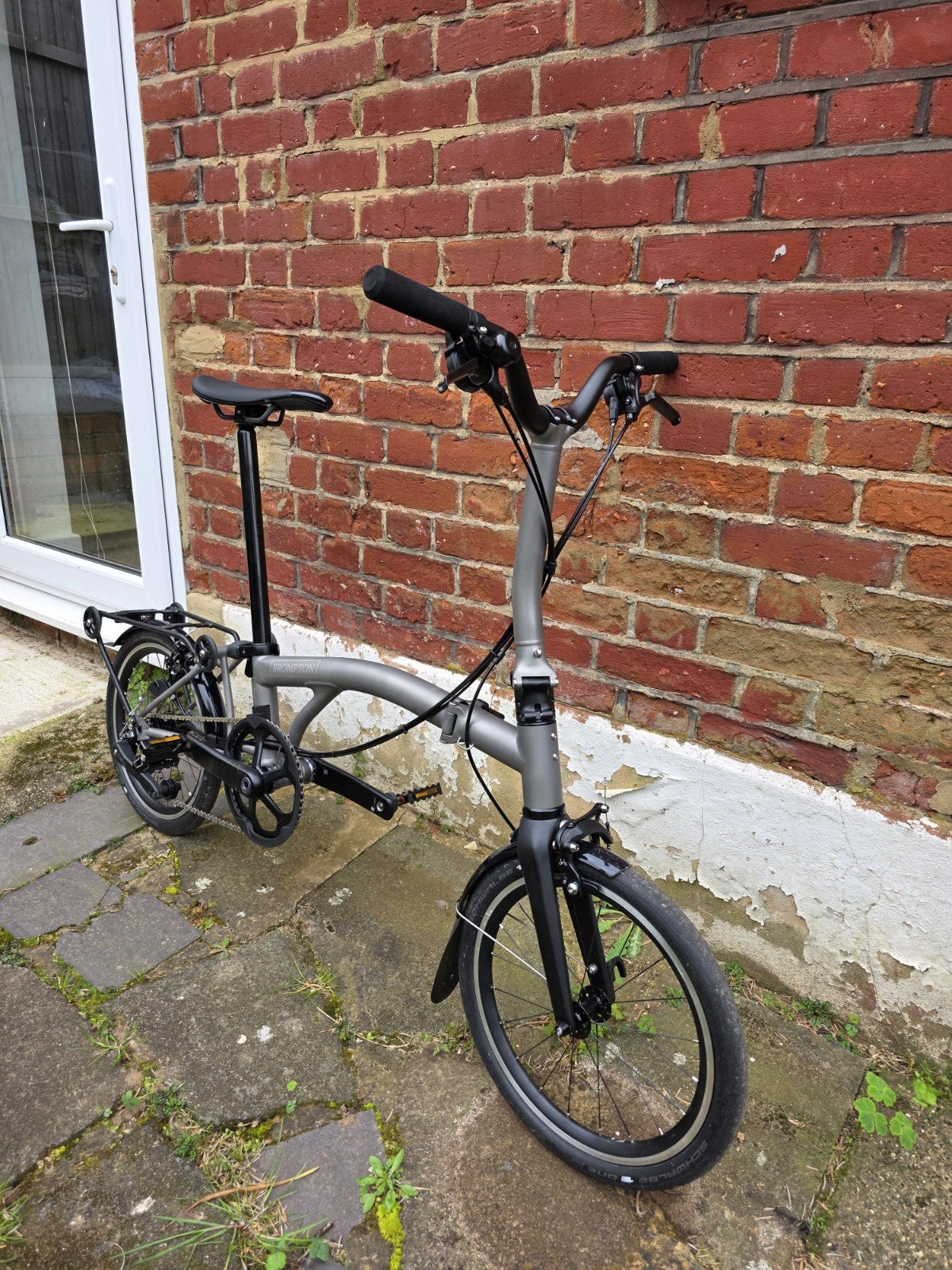 Brompton T Line Mid Bar 12-Speed With Rear Rack Kit