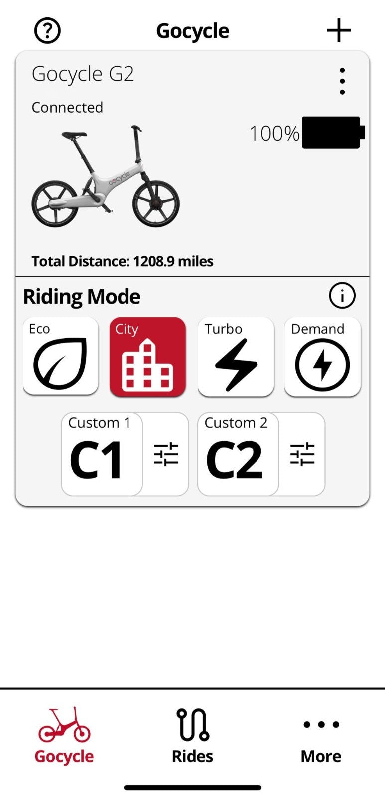 Gocycle G2 Fully Loaded Folding Bicycle