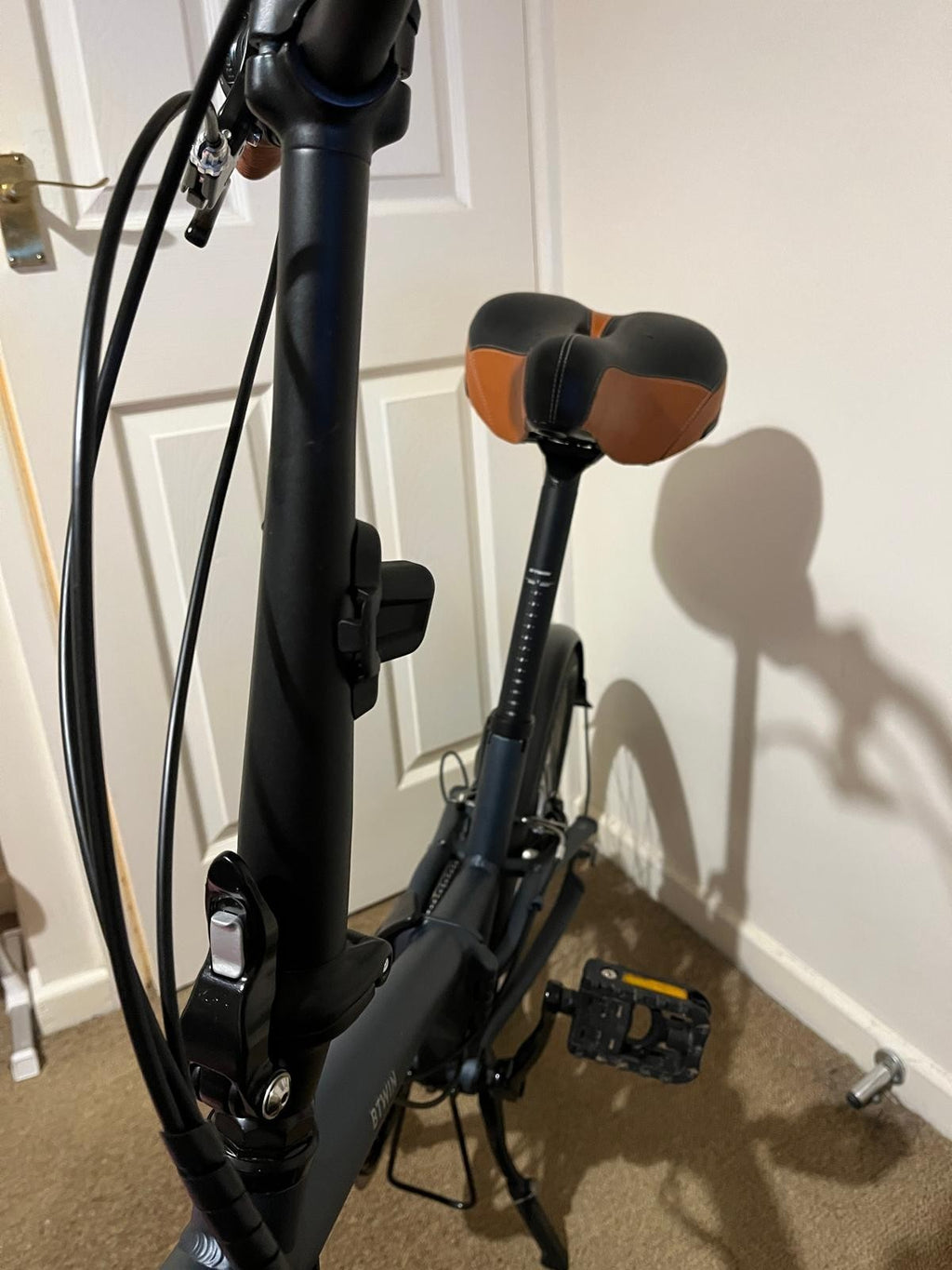 Decathlon Folding Bike btwin 500 Blue