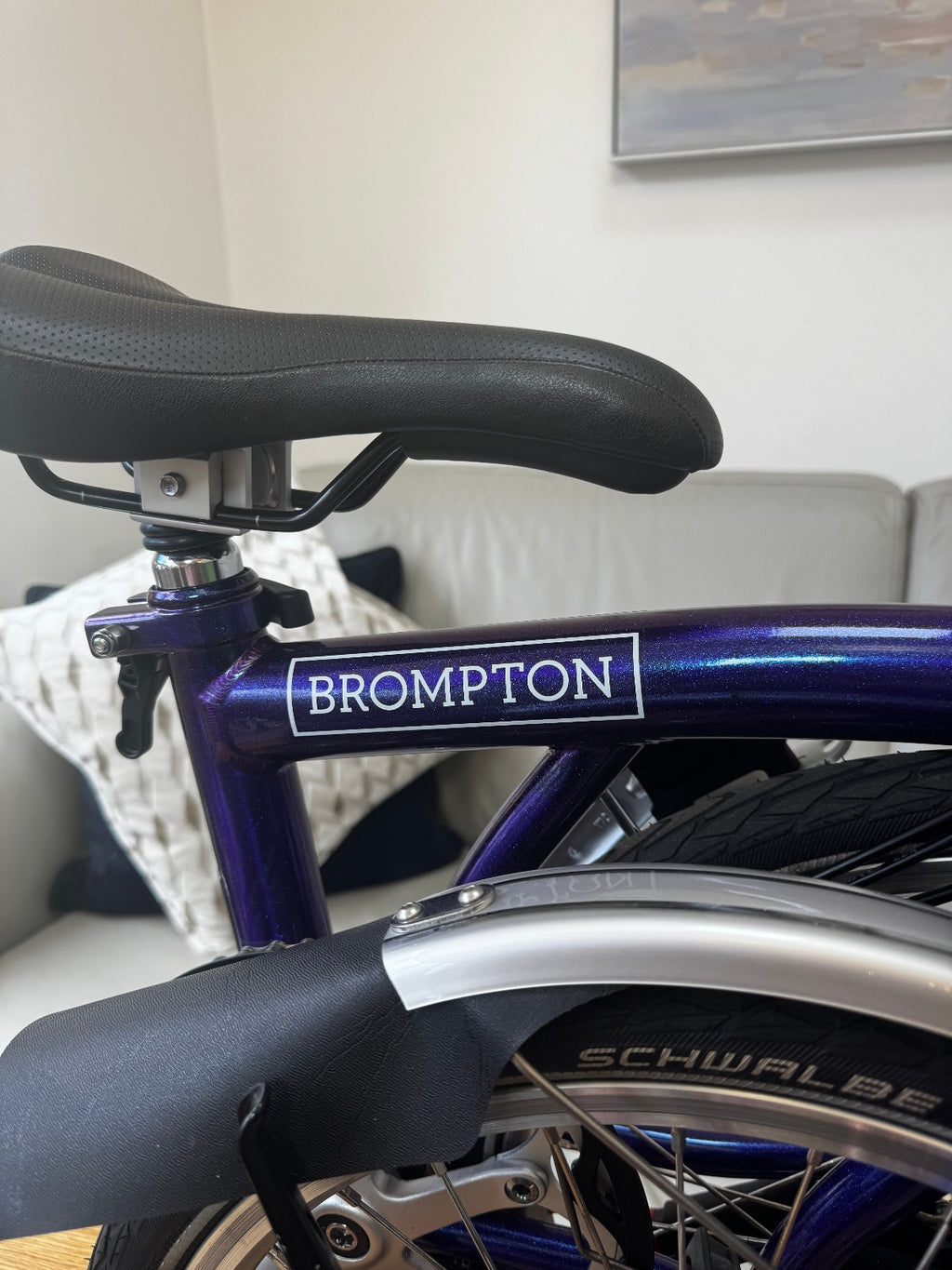 Brompton M6L Folding Bicycle - PURPLE METALLIC - 6 Speed - MINT